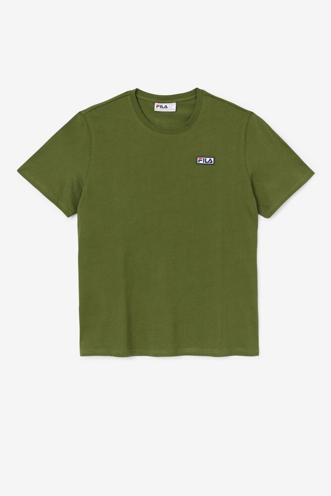 Fila T-Shirt Mens Olive Skylar - Ireland 49086-VOHP